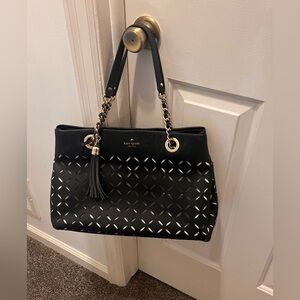 Kate Spade Handbag - Black with cream interior